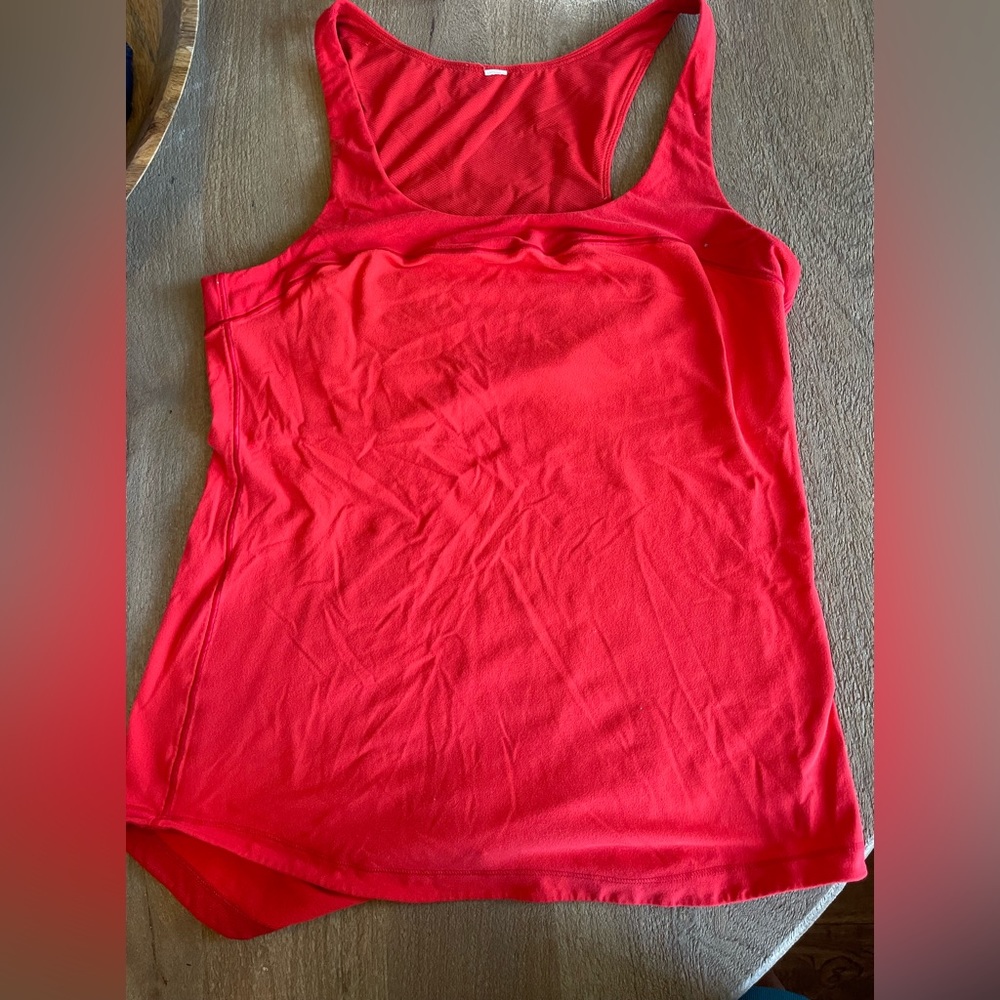 Red Lululemon tank